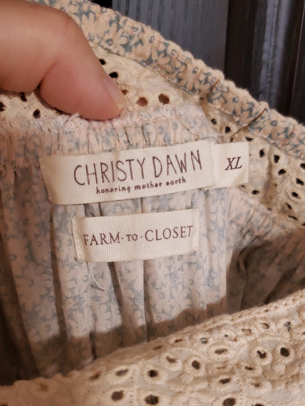 NWOT Christy Dawn Malena Dress In "Bleu Phlox", Size XL - Picture 8 of 14